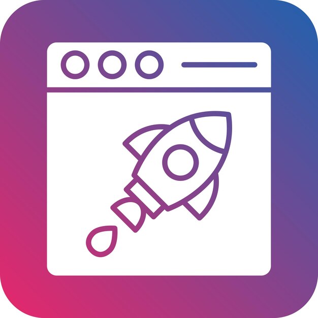 Diseño vectorial Estilo del icono de impulso