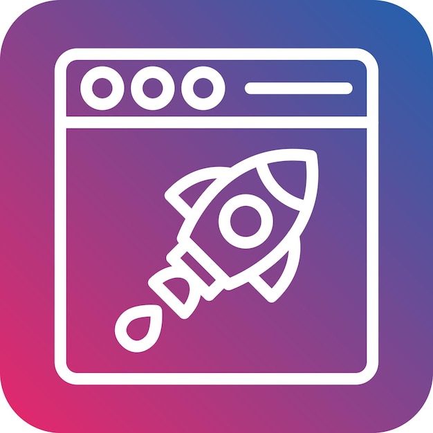 Diseño vectorial Estilo del icono de impulso