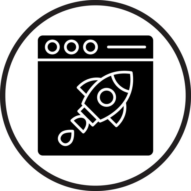 Diseño vectorial Estilo del icono de impulso