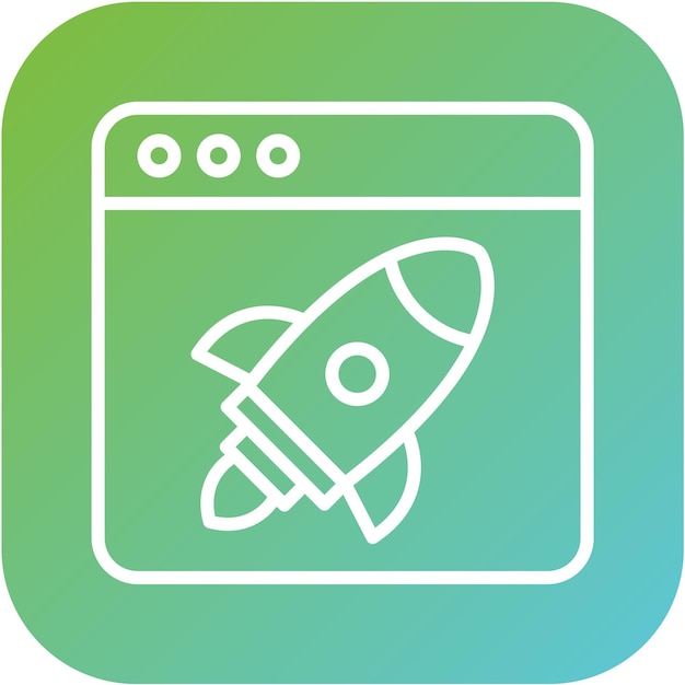 Diseño vectorial Estilo del icono de impulso