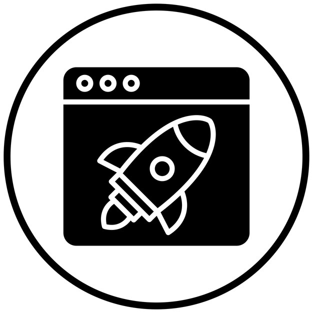 Diseño vectorial Estilo del icono de impulso