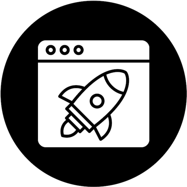 Diseño vectorial Estilo del icono de impulso