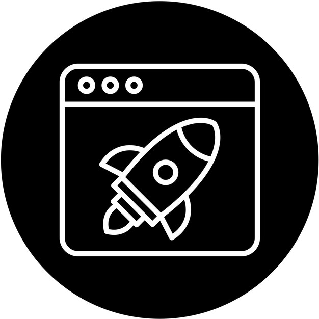 Diseño vectorial Estilo del icono de impulso