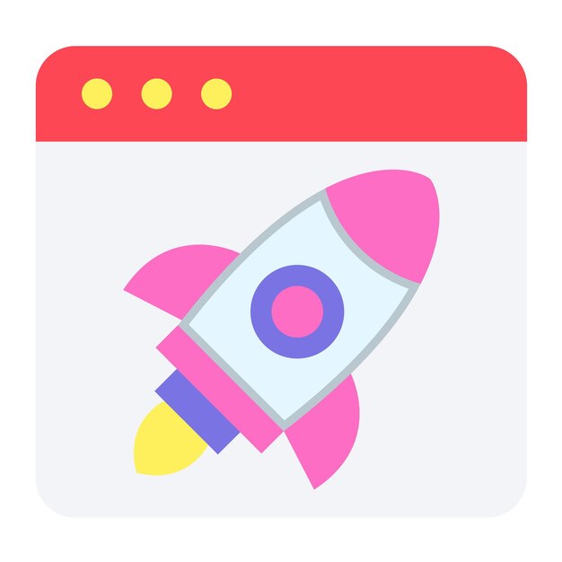 Diseño vectorial Estilo del icono de impulso
