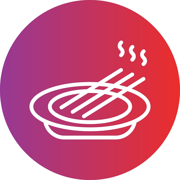 Diseño vectorial Estilo del icono del incienso