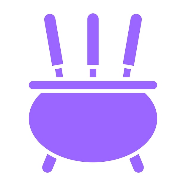 Diseño vectorial Estilo del icono del incienso