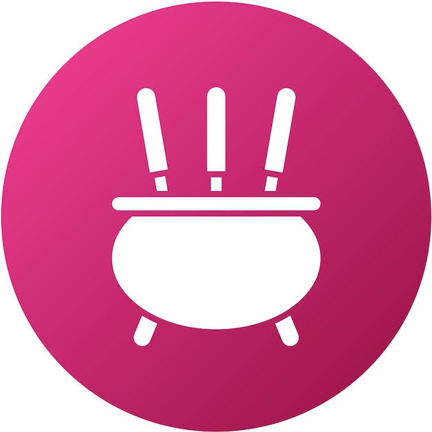 Diseño vectorial Estilo del icono del incienso