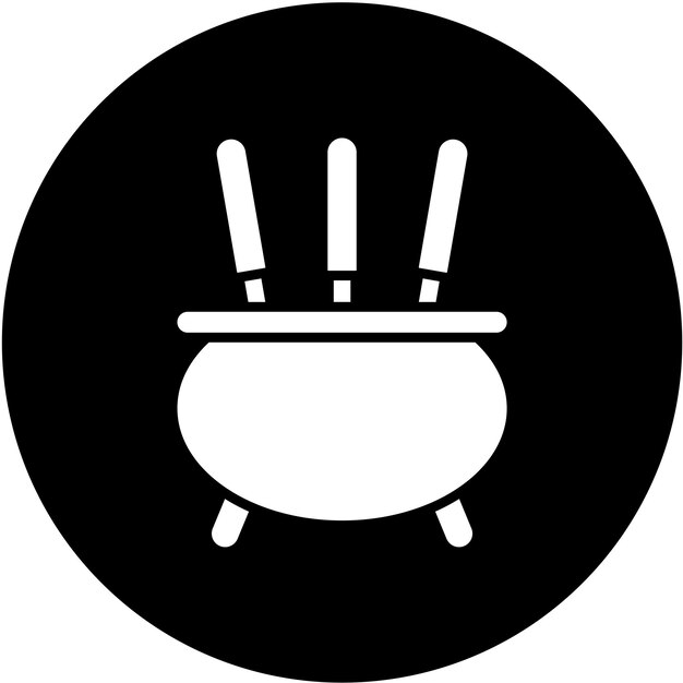 Diseño vectorial Estilo del icono del incienso