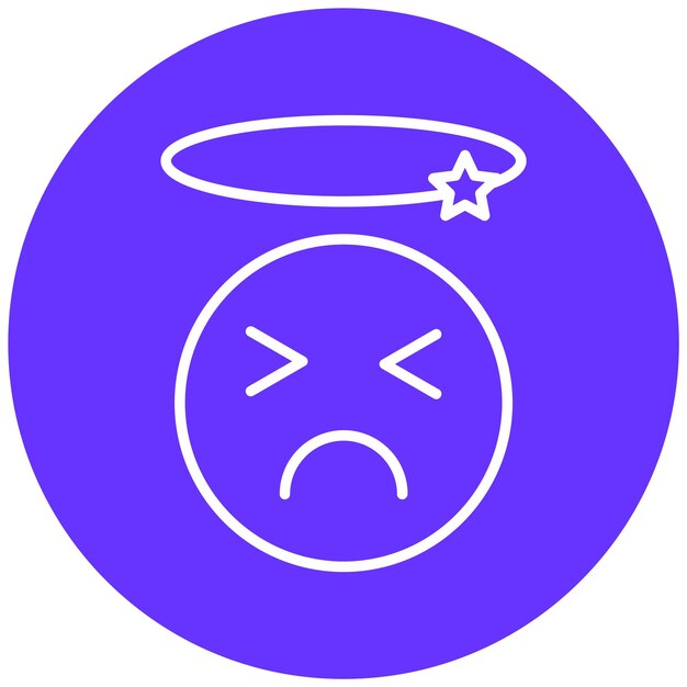 Diseño vectorial Estilo del icono de incomodidad