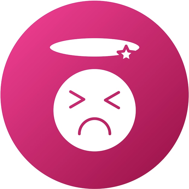Diseño vectorial Estilo del icono de incomodidad