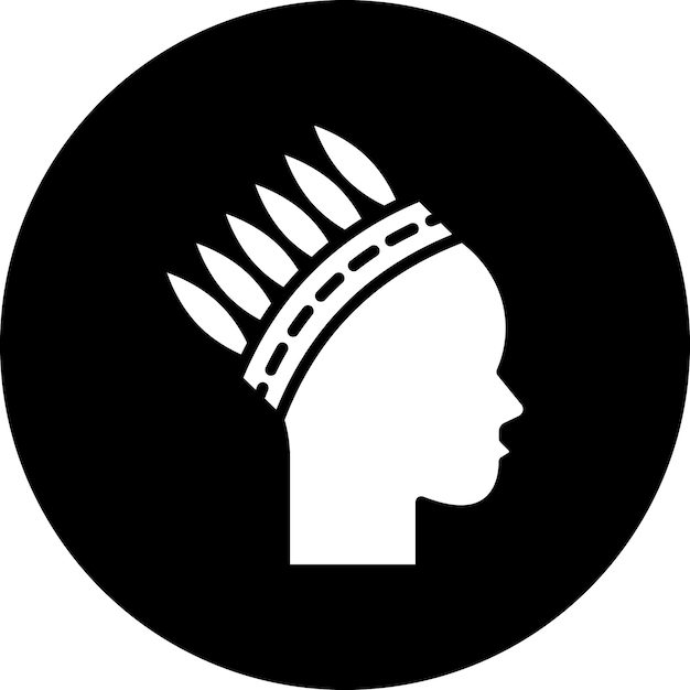 Diseño vectorial estilo de icono indio nativo