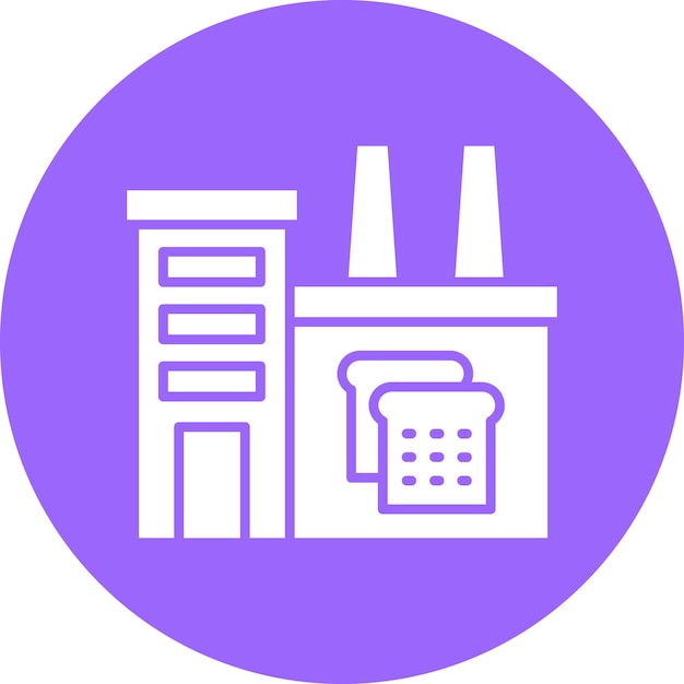 Diseño vectorial Estilo de icono de la industria alimentaria