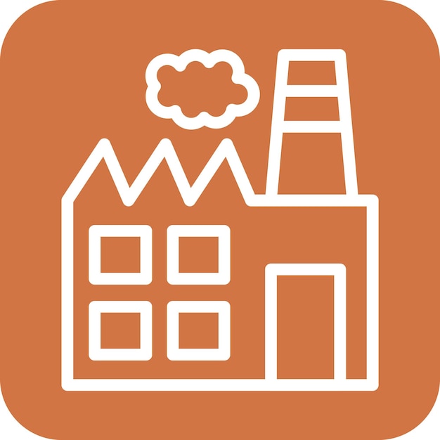Diseño vectorial Estilo de icono de la industria