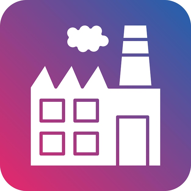 Diseño vectorial Estilo de icono de la industria