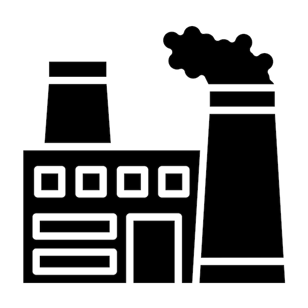 Diseño vectorial Estilo de icono de la industria