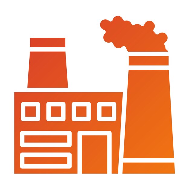 Diseño vectorial Estilo de icono de la industria