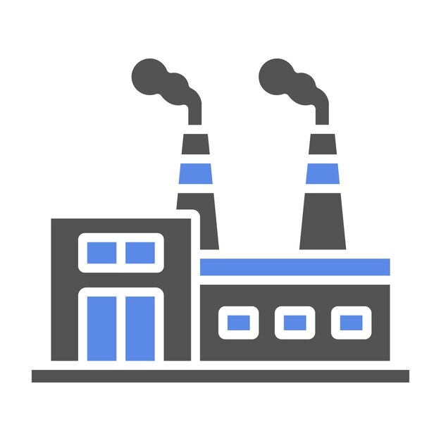 Diseño vectorial Estilo de icono de la industria
