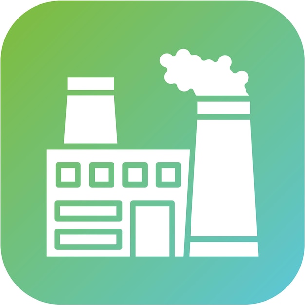 Diseño vectorial Estilo de icono de la industria