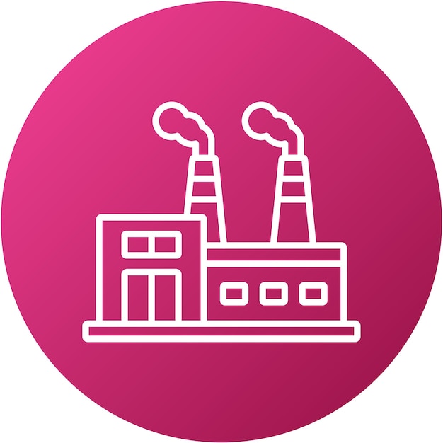 Diseño vectorial Estilo de icono de la industria