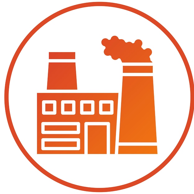 Diseño vectorial Estilo de icono de la industria