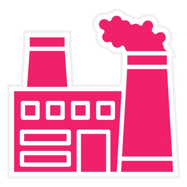 Diseño vectorial Estilo de icono de la industria