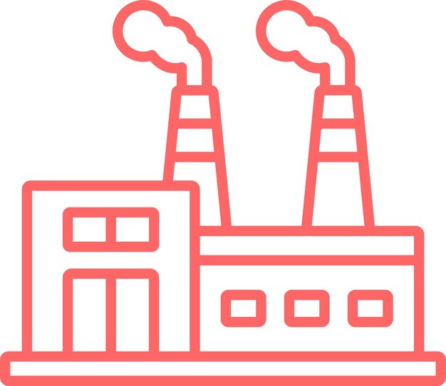 Diseño vectorial Estilo de icono de la industria