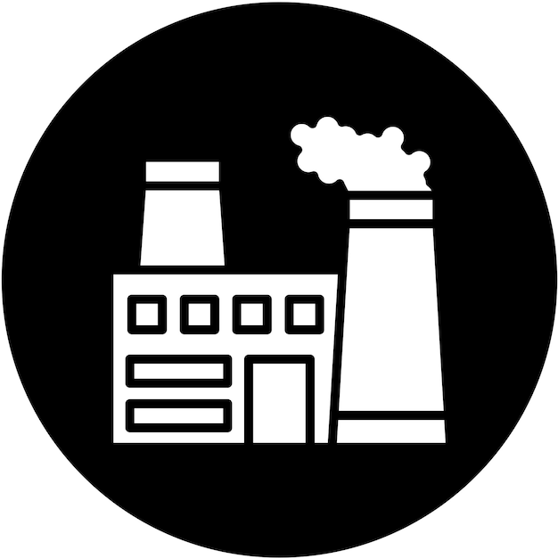 Diseño vectorial Estilo de icono de la industria