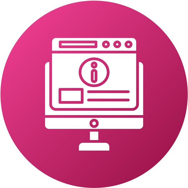 Diseño vectorial Estilo de icono de información digital