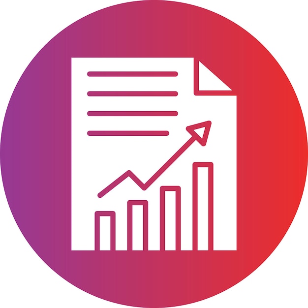 Diseño vectorial Estilo del icono del informe anual