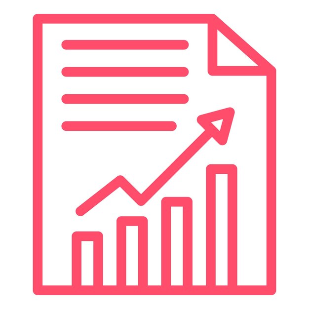 Diseño vectorial Estilo del icono del informe anual