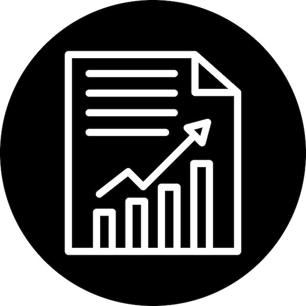 Diseño vectorial Estilo del icono del informe anual