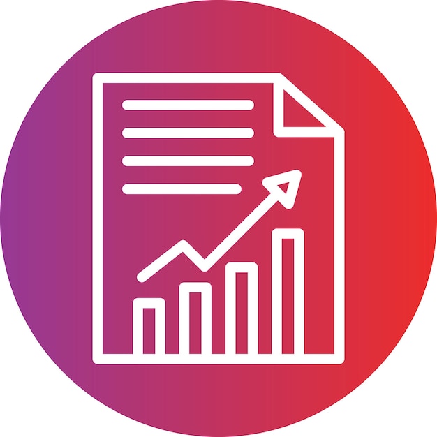 Diseño vectorial Estilo del icono del informe anual