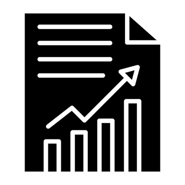 Diseño vectorial Estilo del icono del informe anual