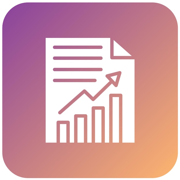 Diseño vectorial Estilo del icono del informe anual