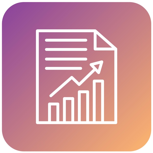 Diseño vectorial Estilo del icono del informe anual