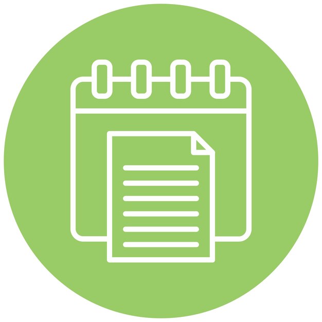 Diseño vectorial Estilo del icono del informe anual