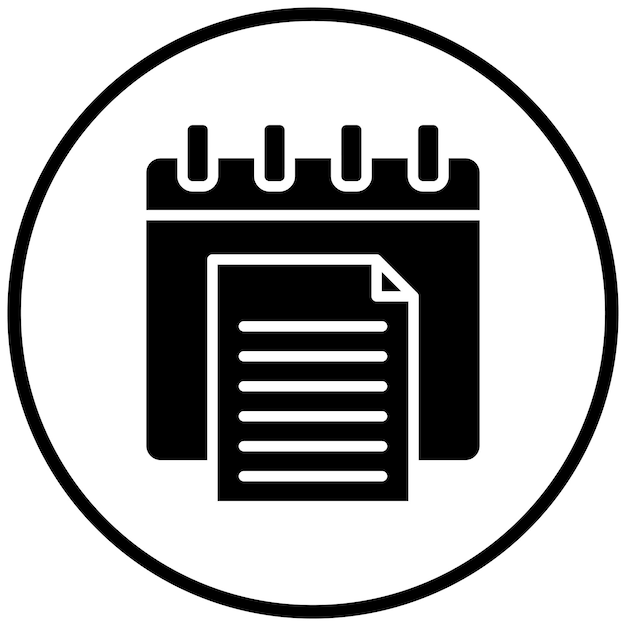 Diseño vectorial Estilo del icono del informe anual