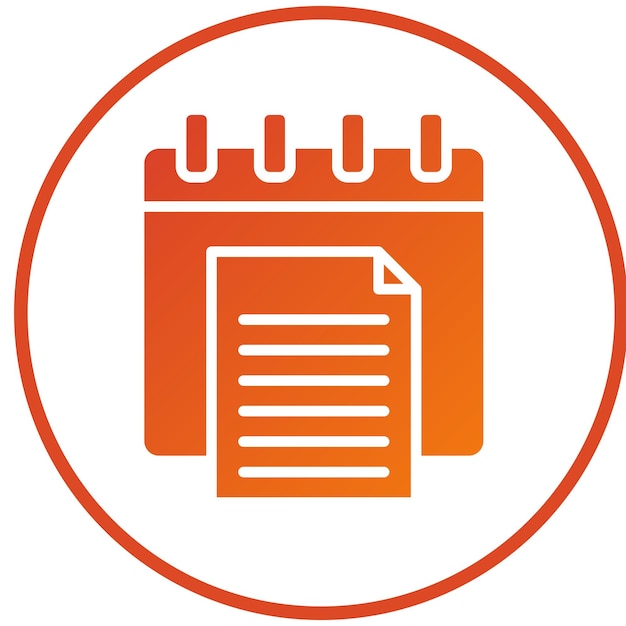 Diseño vectorial Estilo del icono del informe anual