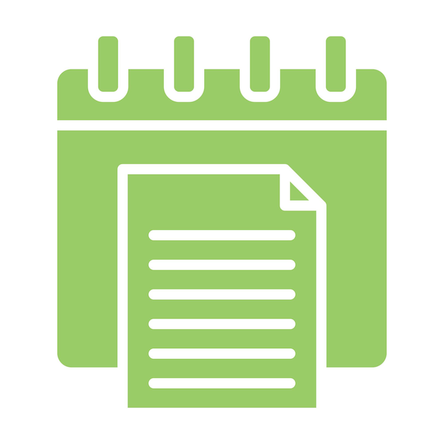 Diseño vectorial Estilo del icono del informe anual