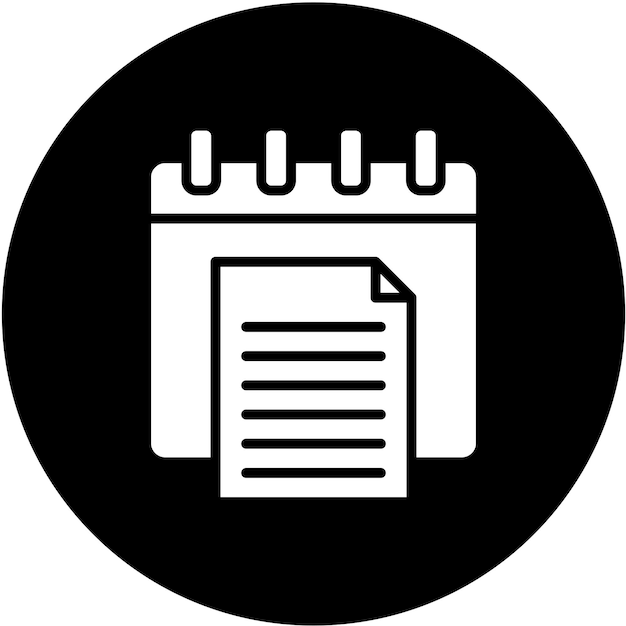 Diseño vectorial Estilo del icono del informe anual