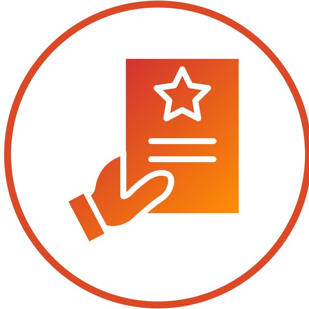 Diseño vectorial Estilo del icono del informe del estudiante