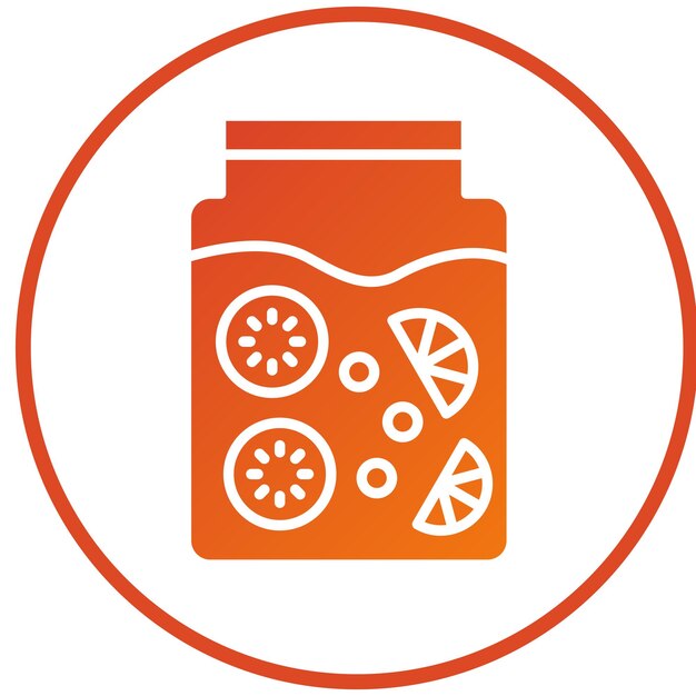 Diseño vectorial Estilo del icono de la infusión de la bebida