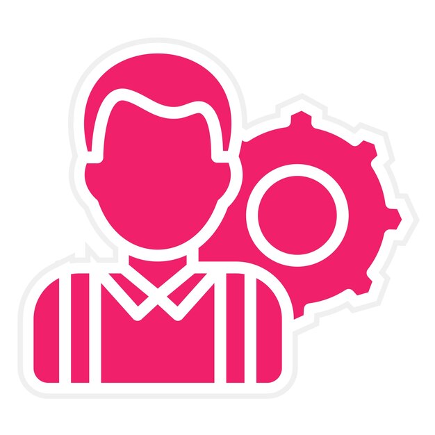 Diseño vectorial Estilo de icono de ingeniería civil