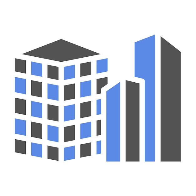 Diseño vectorial Estilo de icono de ingeniería estructural