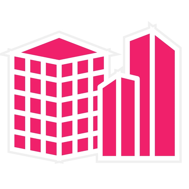 Diseño vectorial Estilo de icono de ingeniería estructural