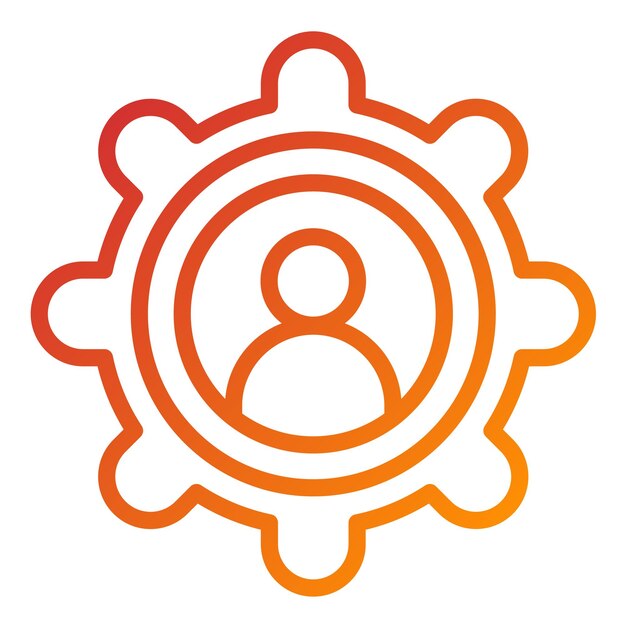 Diseño vectorial Estilo de icono de ingeniería social