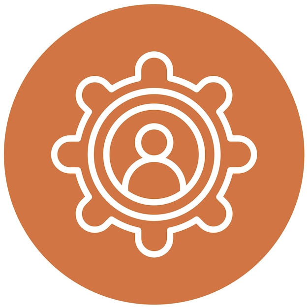 Diseño vectorial Estilo de icono de ingeniería social