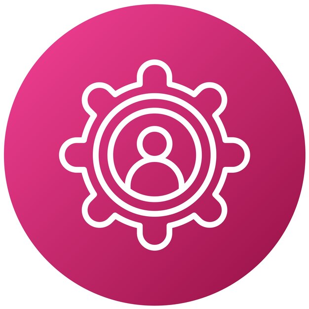 Diseño vectorial Estilo de icono de ingeniería social