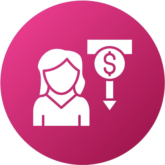 Diseño vectorial Estilo del icono de ingresos pasivos