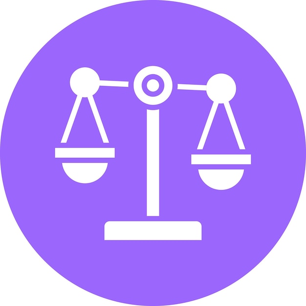 Diseño vectorial Estilo del icono de la injusticia